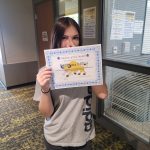 Student of the month picture for 7th grade. Brihanna Miller