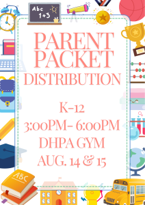 Parent Packet Flyer for cca