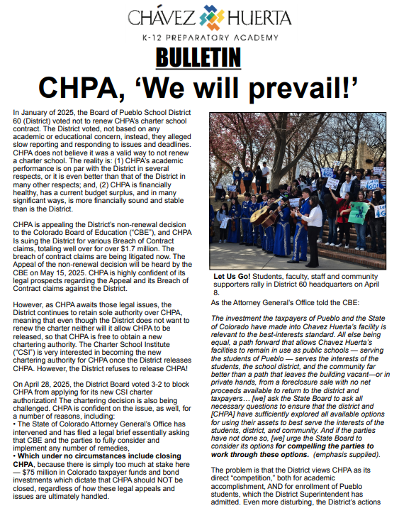 We will prevail flyer